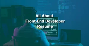 Front-end developer resume