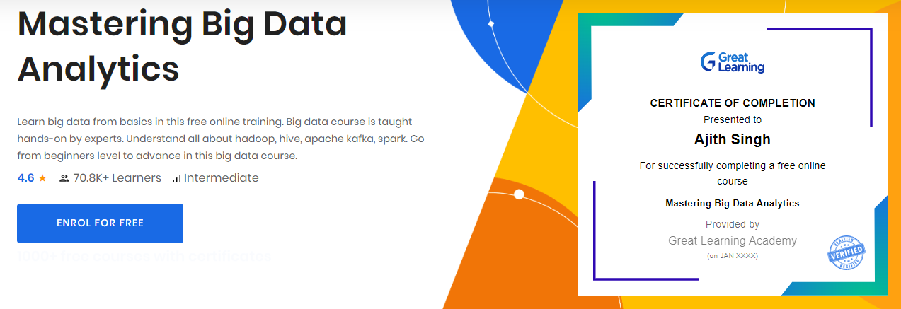 Big Data Courses in India by Great Learning