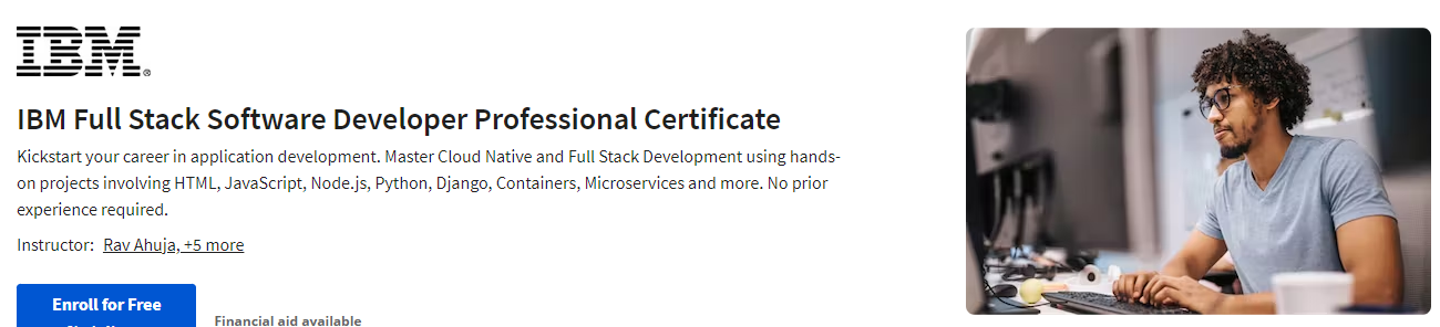 Full Stack Developer Course in India by Coursera