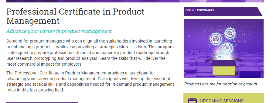 Product management courses in India by Kellogg