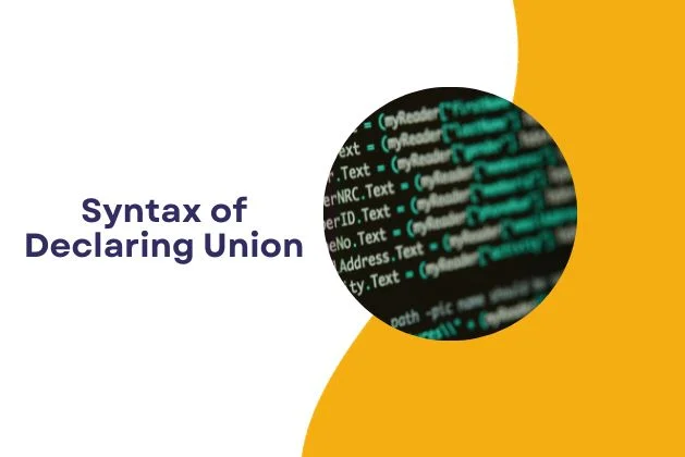 Syntax of Declaring Union